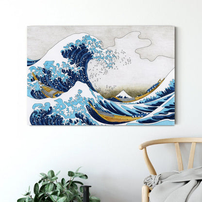 The Great Wave off Kanagawa Canvas Print, Japanese Wall Art,Wall Art Canvas, Japan Art Poster, home art decor