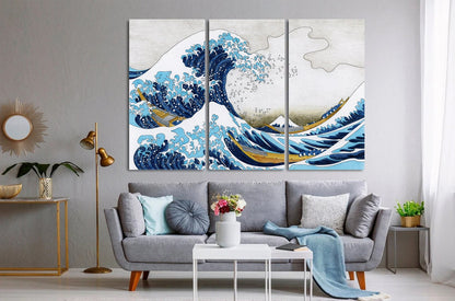 The Great Wave off Kanagawa Canvas Print, Japanese Wall Art,Wall Art Canvas, Japan Art Poster, home art decor