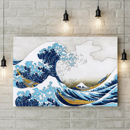 The Great Wave off Kanagawa Canvas Print, Japanese Wall Art,Wall Art Canvas, Japan Art Poster, home art decor