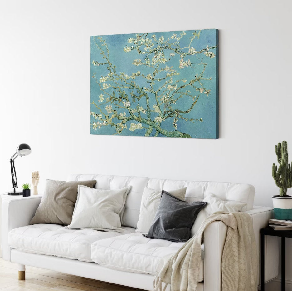 The Blossoming Almond Tree,Canvas Art, Almond Blossom, Modern Wall Decor, Botanical Print,Vintage Wall Art,Van Gogh Print