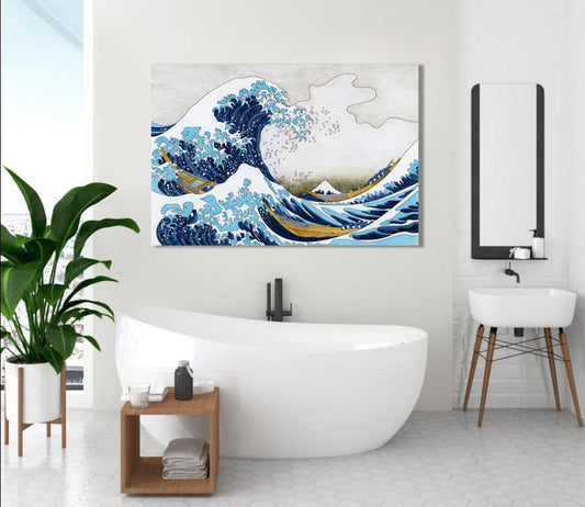 The Great Wave off Kanagawa Canvas Print, Japanese Wall Art,Wall Art Canvas, Japan Art Poster, home art decor