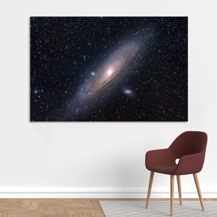 Andromeda Space Galaxy Canvas Wall Art Photograph Art Print, Large Wall Art,POSTER or CANVAS READY to Hang