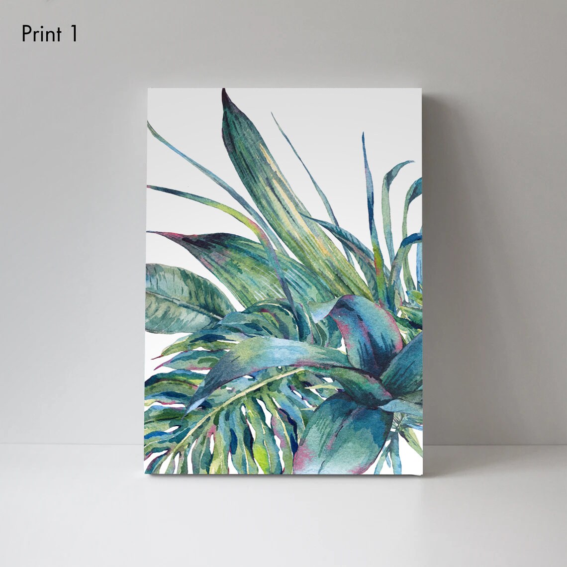 Tropical leaves Canvas Print, Art Print, Modern Decor, Tropical Print, Home & Living, Modern Wall Art Prints Décor For Home