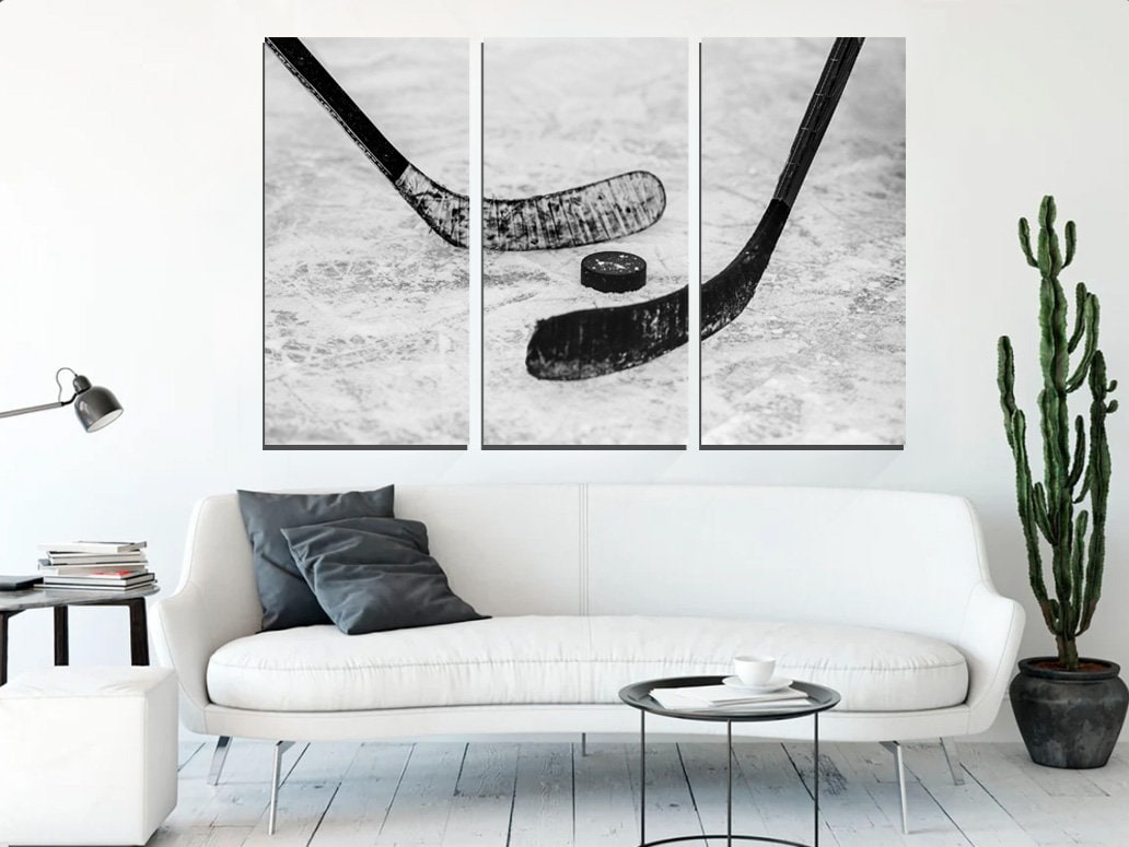 Hockey canvas wall art,Winter sport canvas Hockey wall art Ice rink canvas print Hang Canvas Print Modish Decor