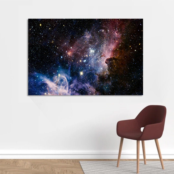 Nasa Space Print, Hubble Space Telescope Photograph Art Print, Large Wall Art,POSTER or CANVAS READY to Hang