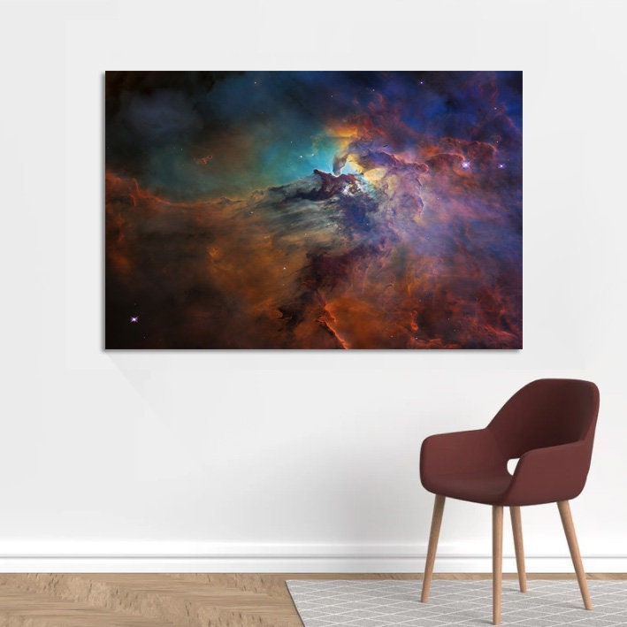 nebula in space, Nasa Space Print, Hubble Space Telescope Photograph Art Print, Large Wall Art,POSTER or CANVAS READY to Hang