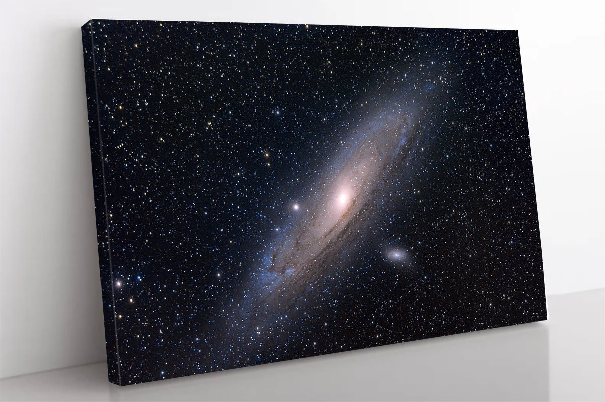 Andromeda Space Galaxy Canvas Wall Art Photograph Art Print, Large Wall Art,POSTER or CANVAS READY to Hang