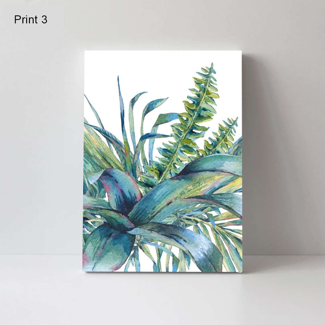 Tropical leaves Canvas Print, Art Print, Modern Decor, Tropical Print, Home & Living, Modern Wall Art Prints Décor For Home