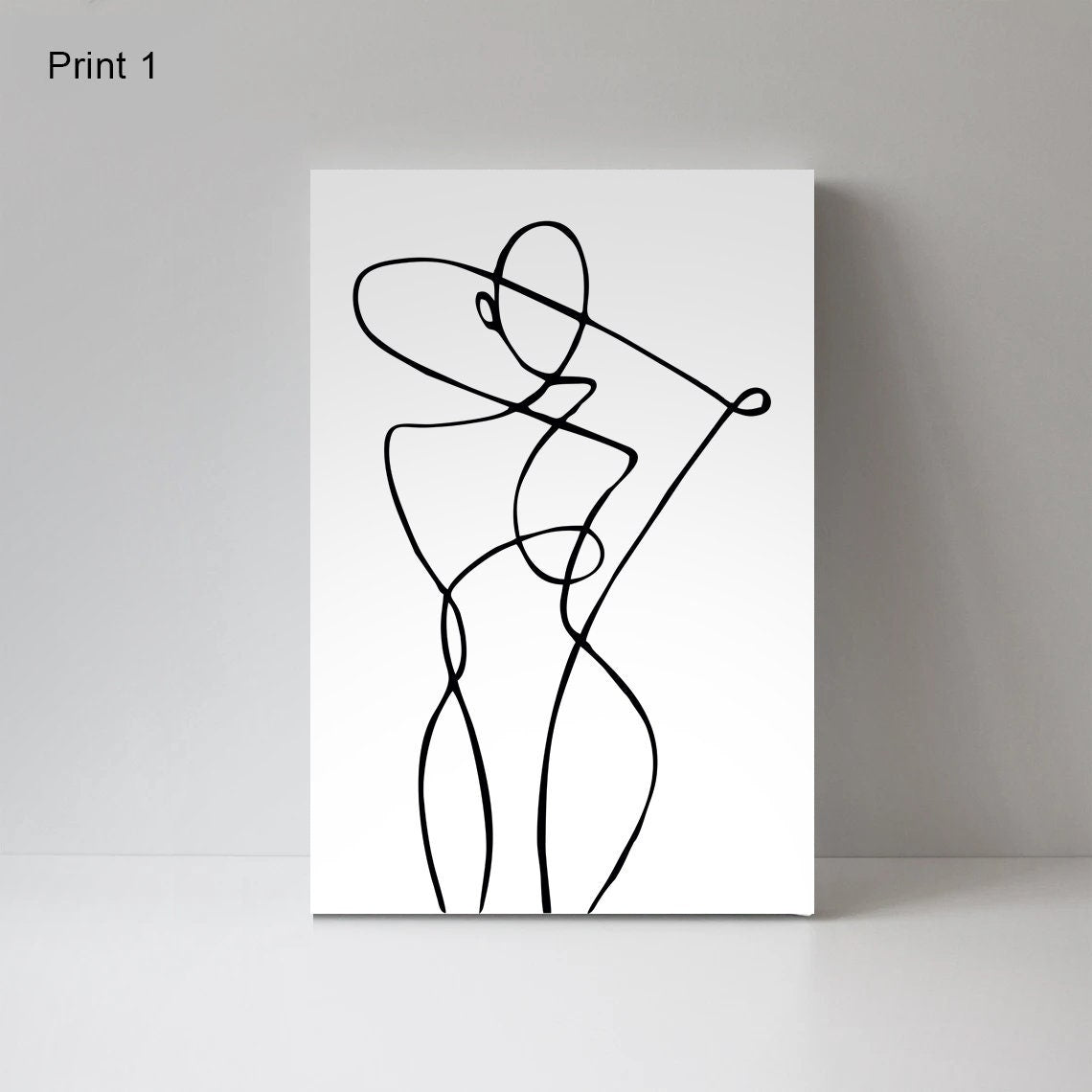 Abstract Line Art Prints, Line Drawing Woman, Line Art, Line Drawing, Abstract Drawing Prints, Home Decor, Wall Art, Livingroom Art