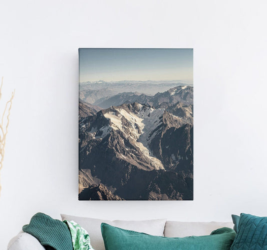 Mountain View Wall Art, canvas print, entryway framed wall art, living room decoration, nature vertical picture, wall decorations